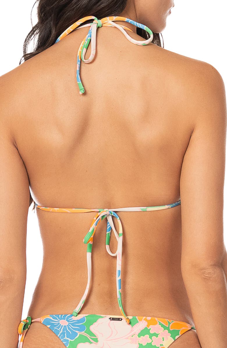 Maaji Tropic Lei Balmy Reversible Bikini Top, Alternate, color,