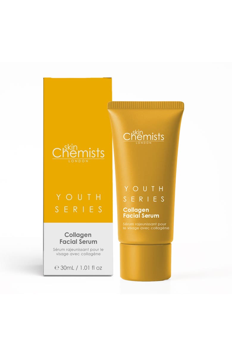 SKINCHEMISTS Youth Series 2% Collagen Facial Serum 30ml for Loss of Firmness, Anti-Aging, Main, color, White
