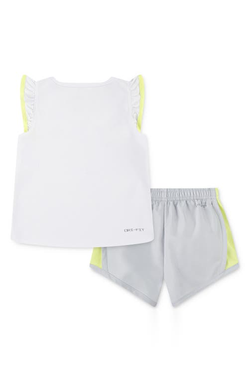 Nike Flow-ral Tempo T-shirt & Shorts Set In Gray