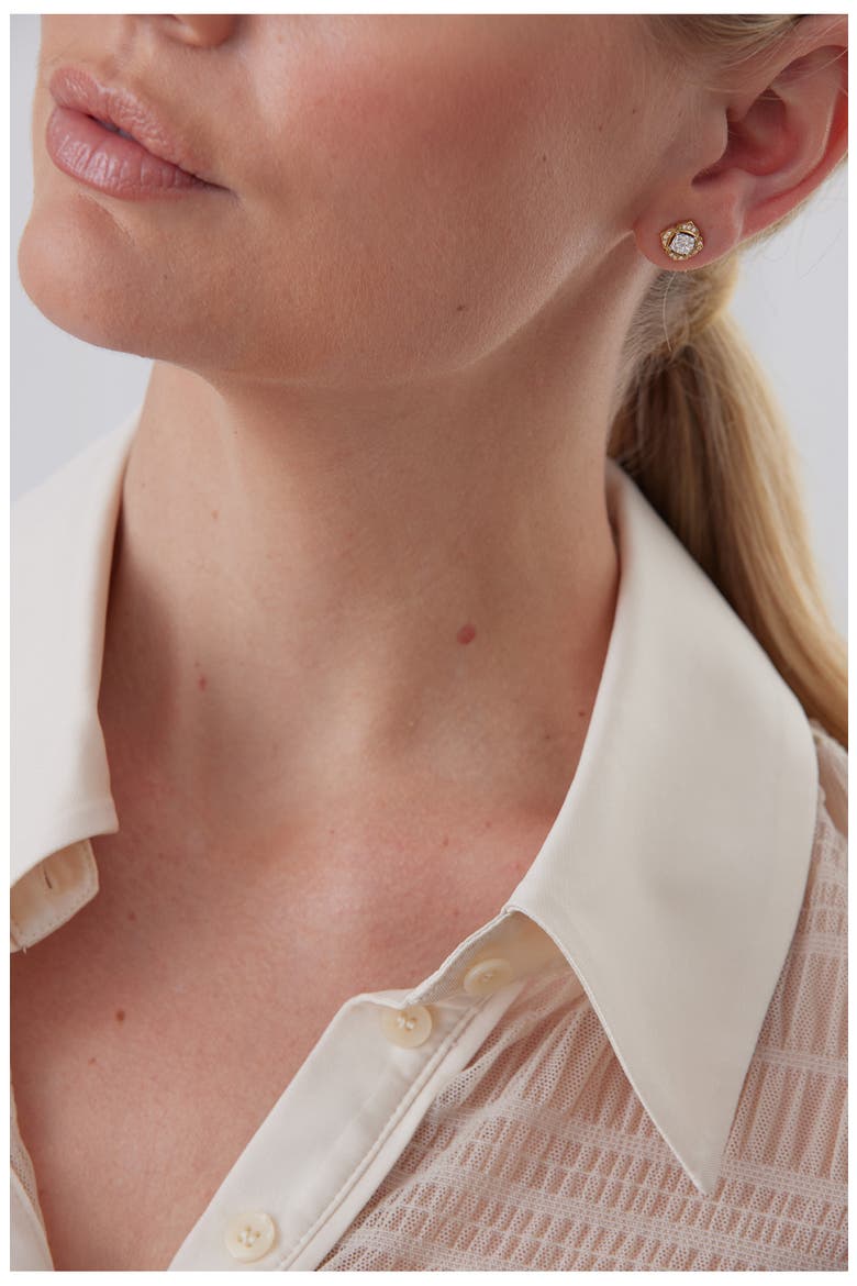 Leela Small Stud Earrings, Alternate, color, NO COLOR