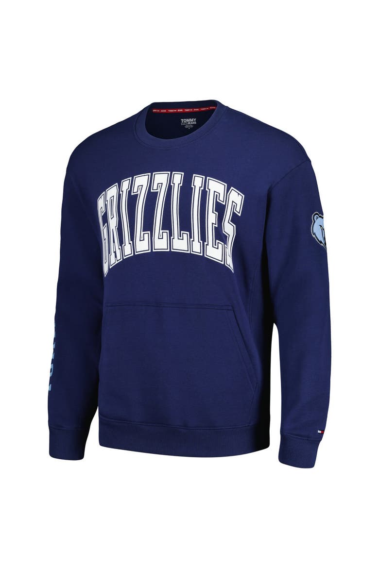 Men's Tommy Jeans Navy Memphis Grizzlies Henry Pullover Sweatshirt, Alternate, color, Navy