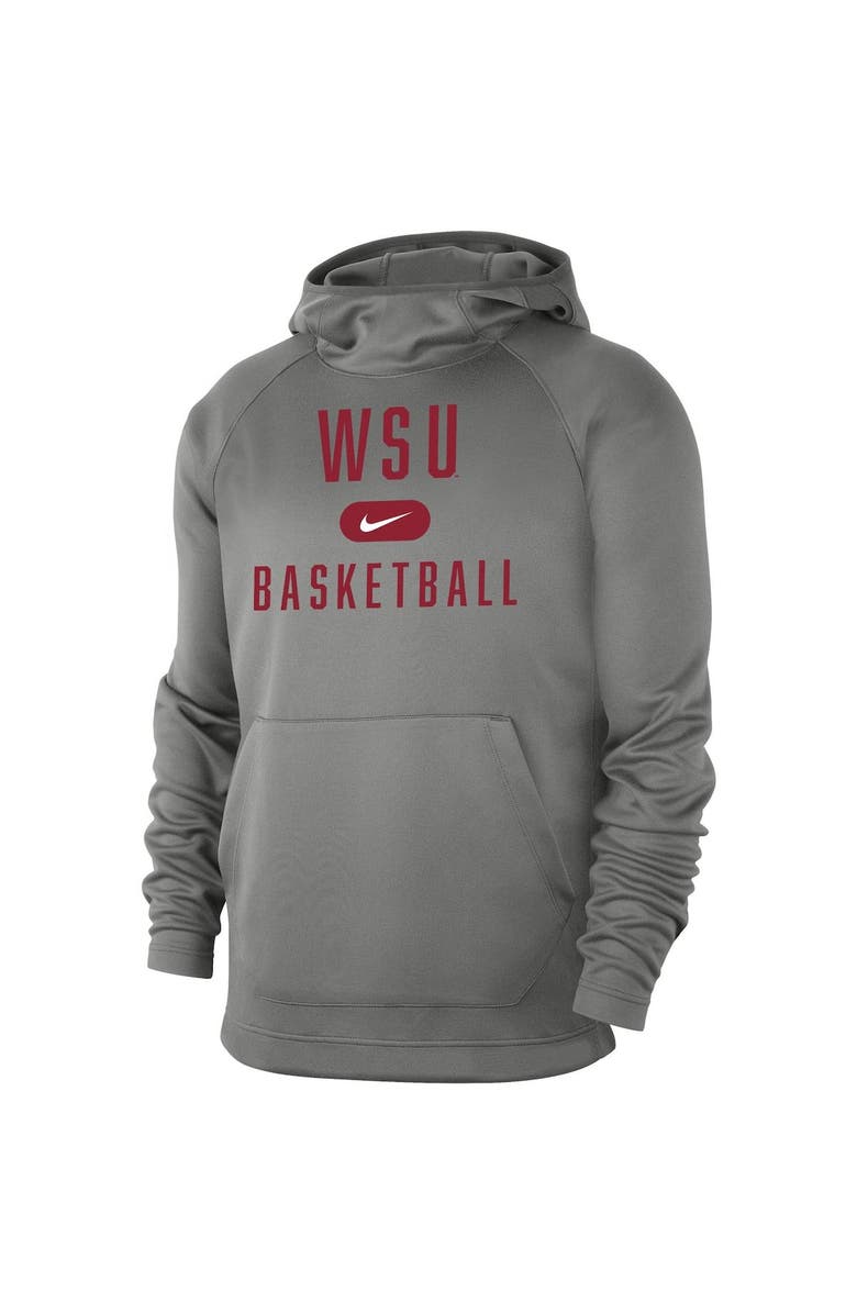 Nike Men's Nike Charcoal Washington State Cougars Spotlight Performance Raglan Pullover Hoodie, Alternate, color,