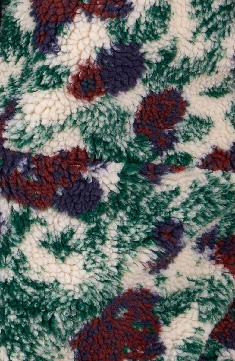 SAACHI Floral Faux Shearling Pullover, Alternate, color, White