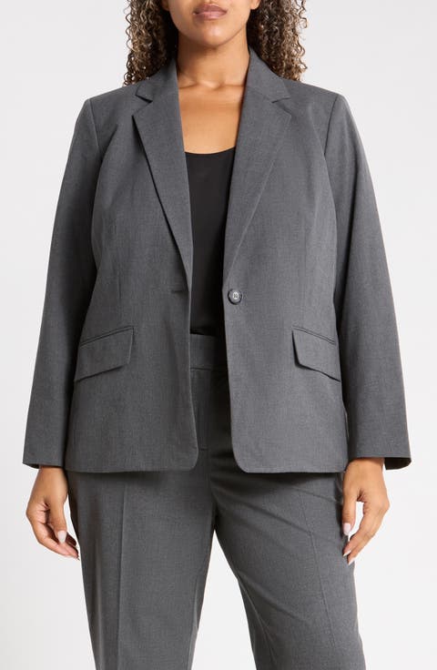 Washable One-Button Jacket