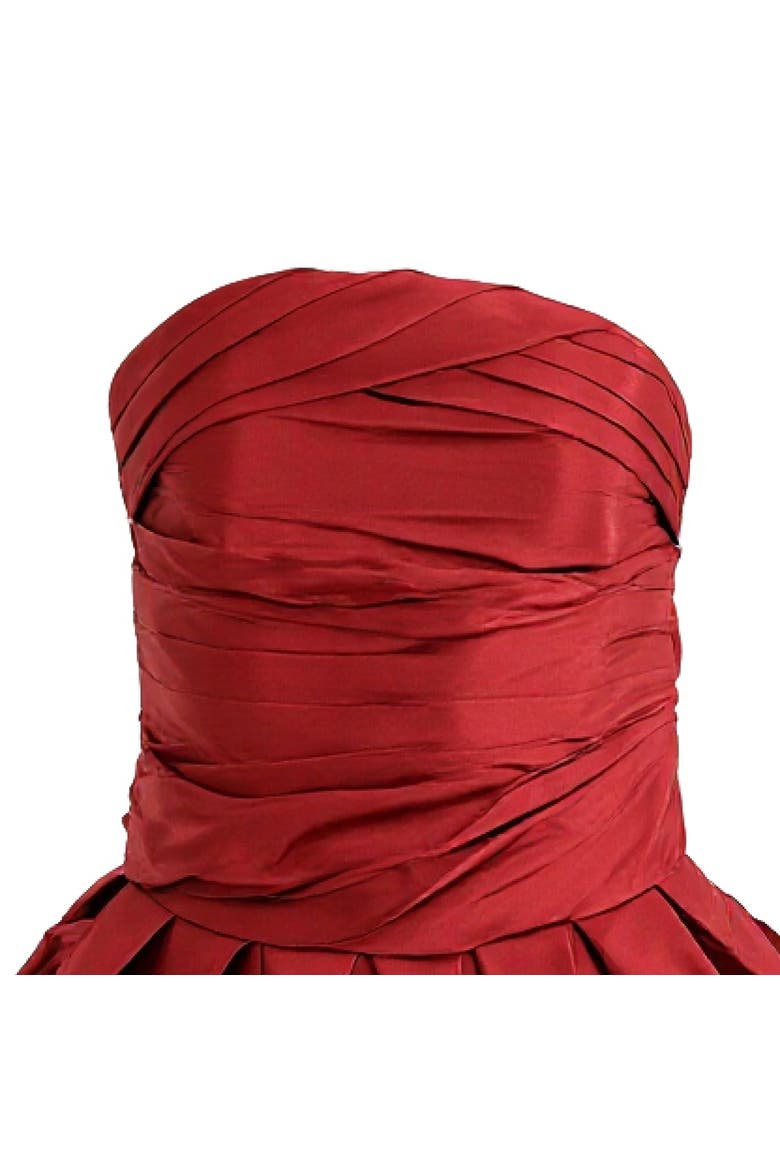 Dramatic Flare Dress, Alternate, color, Burgundy