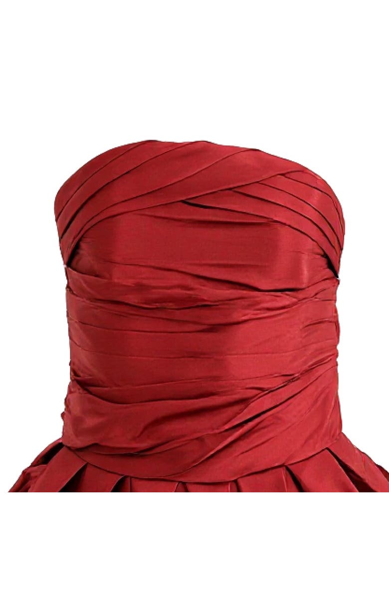 Tulleen Dramatic Flare Dress, Alternate, color, Burgundy