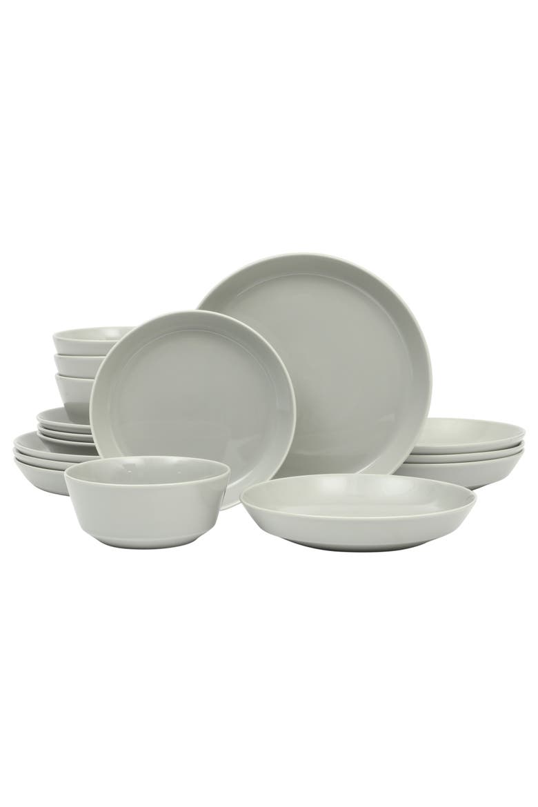 Summer Shades Porcelain Dinnerware Set, Main, color, Grey