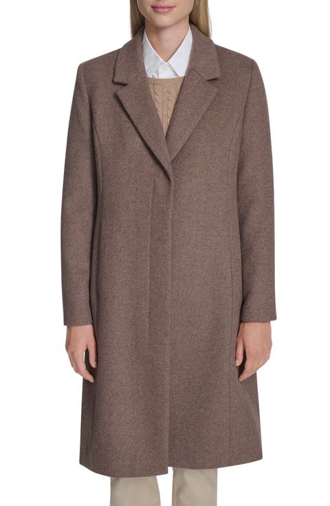 Slick Wool Blend Coat