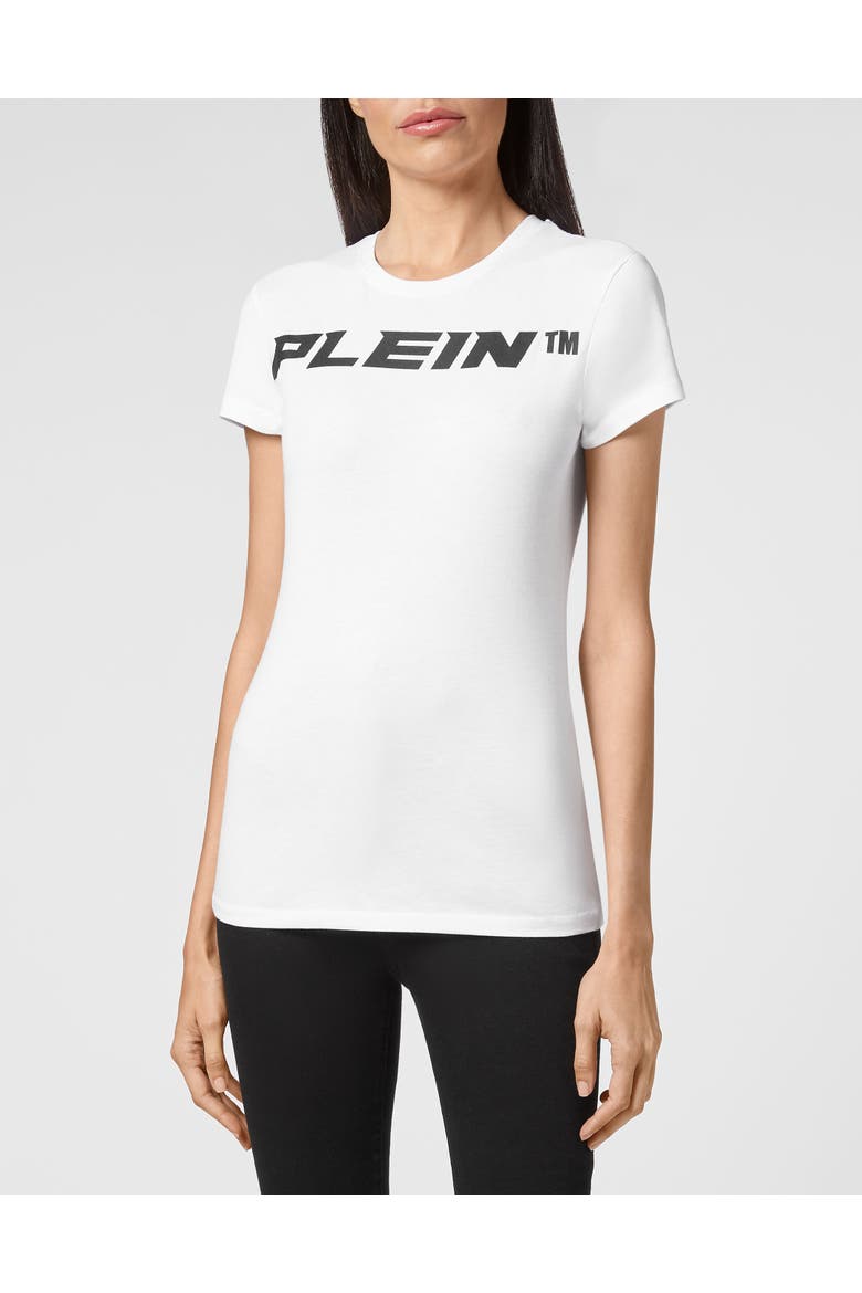 T-Shirt Round Neck Women, Main, color, white