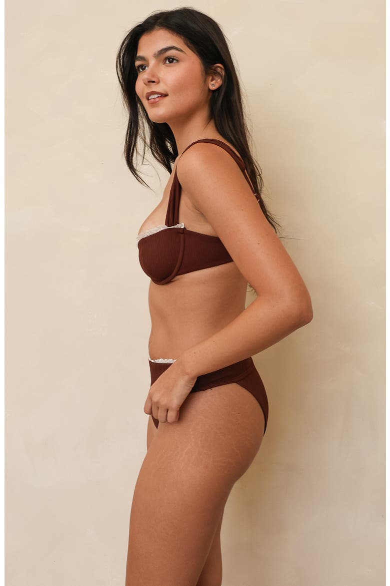 Athena Underwire Bikini Top, Alternate, color, Terra