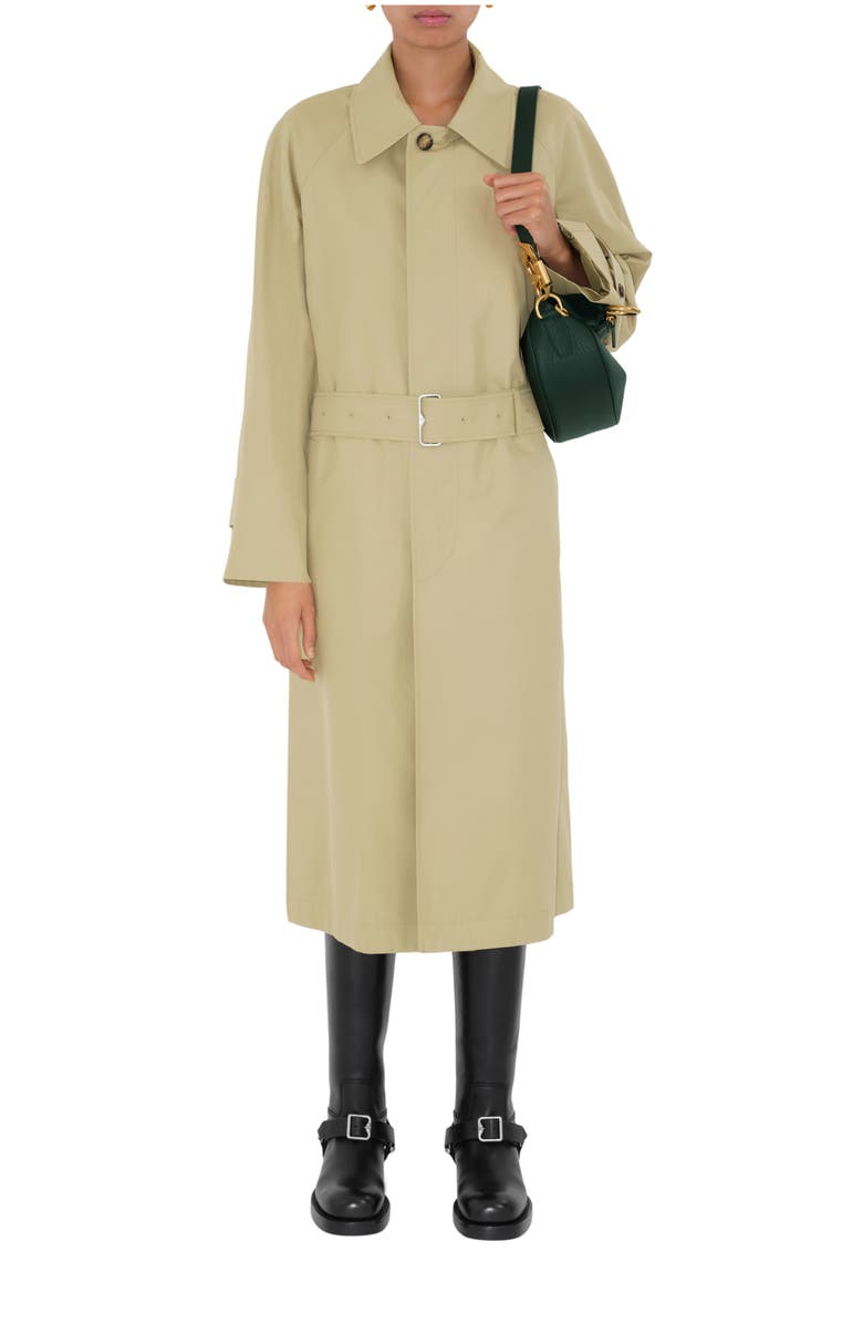 Burberry Long Gabardine Bradford Car Coat, Main, color, 