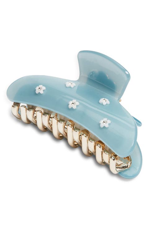 Flower Detail Claw Clip