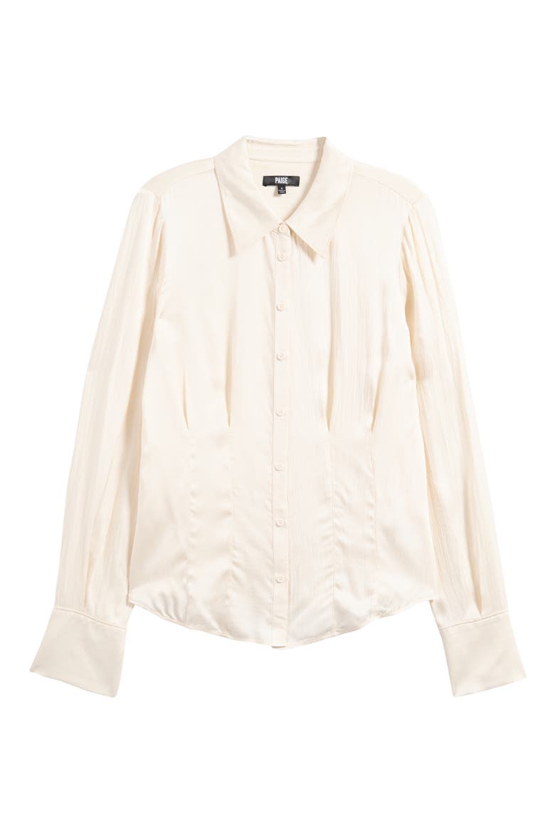 Nelly Button-Up Shirt, Alternate, color, LATTE FOAM