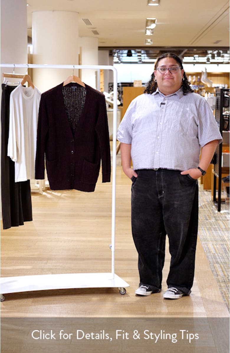 Ribbed Boyfriend Cardigan, sales video thumbnail