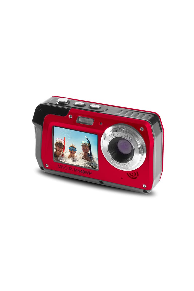 Dual Screen Autofocus Waterproof Camera, Main, color, Red
