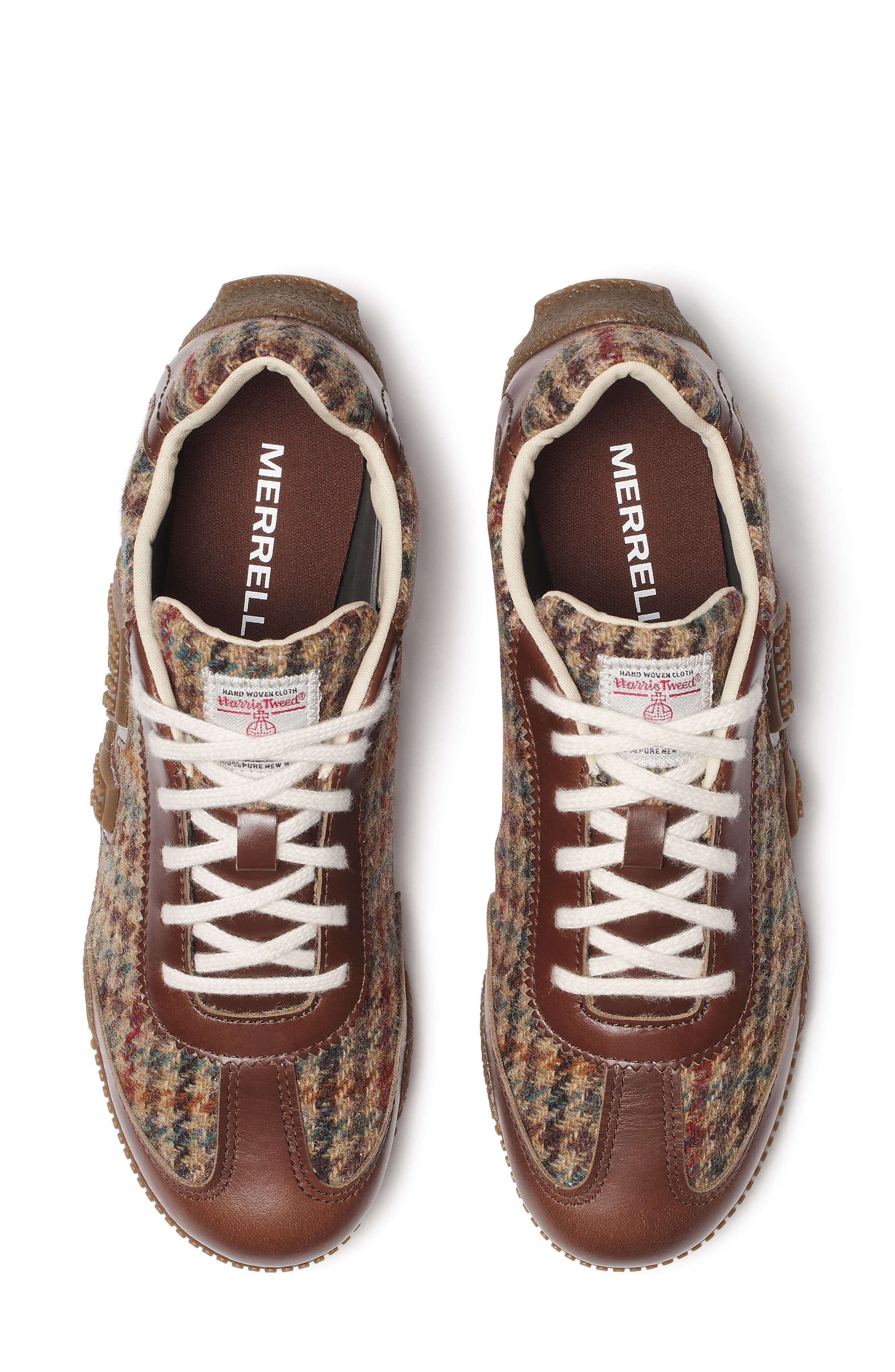 Relay Lace Harris Tweed Sneaker, Alternate, color, DARK WALNUT