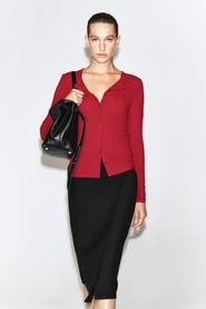 COS Jersey Cardigan Top