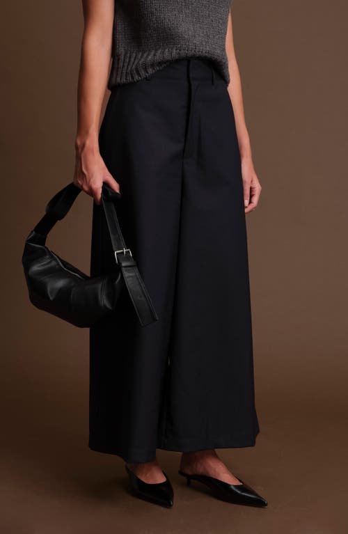 Deluc Martin Pleated Wide Leg Pants In Black