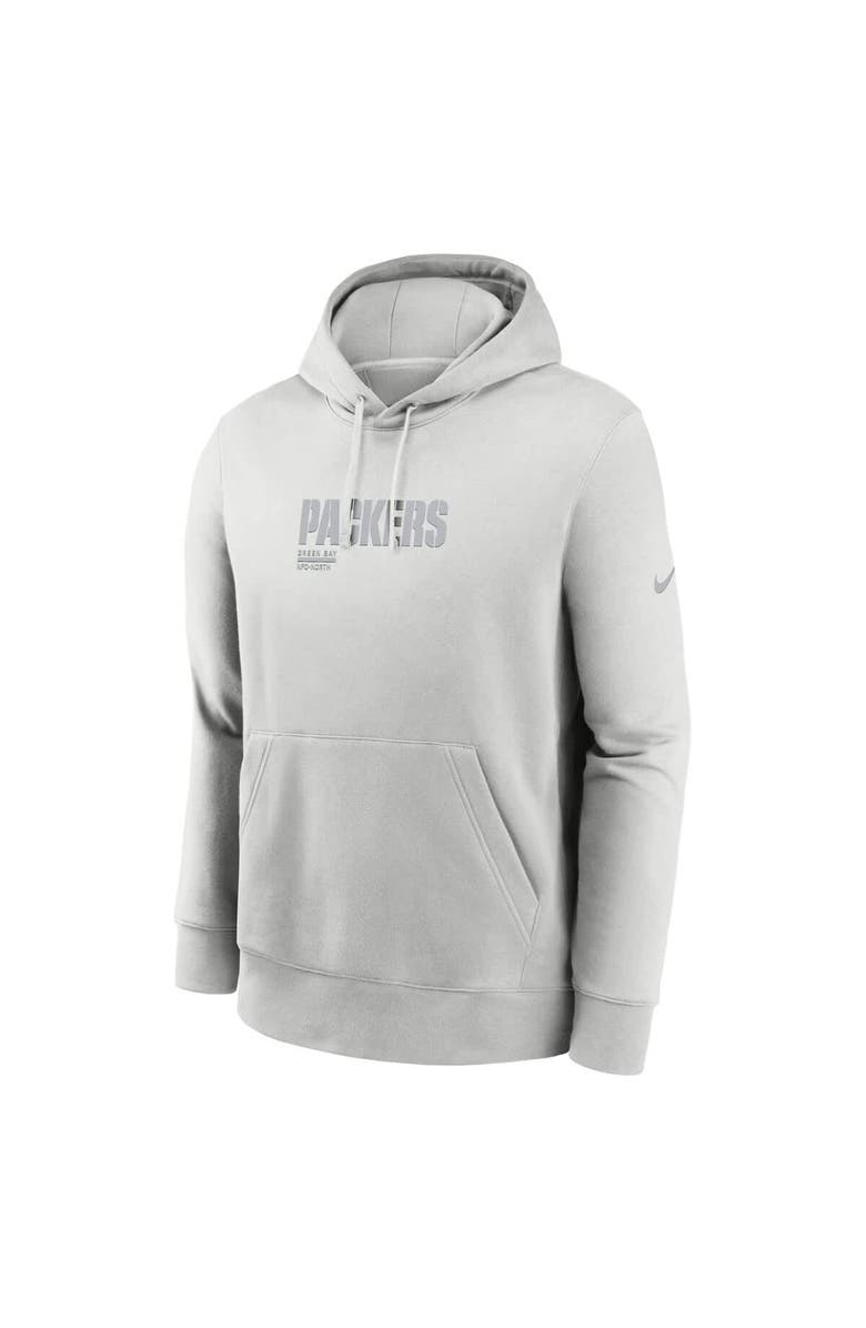 Nike Men's Nike Gray Green Bay Packers Edge Pack French Terry Club Pullover Hoodie, Alternate, color, Gray