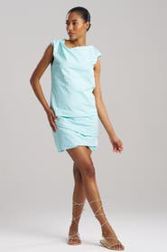 Natori TECHNO POPLIN Asymetrical Orgiami Dress