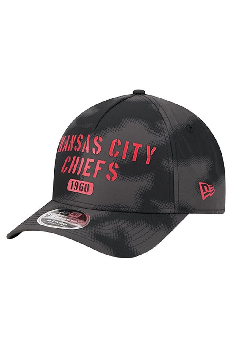 Men's New Era Gray Kansas City Chiefs Halftone Camo 9FORTY Hat, Main, color, Gray
