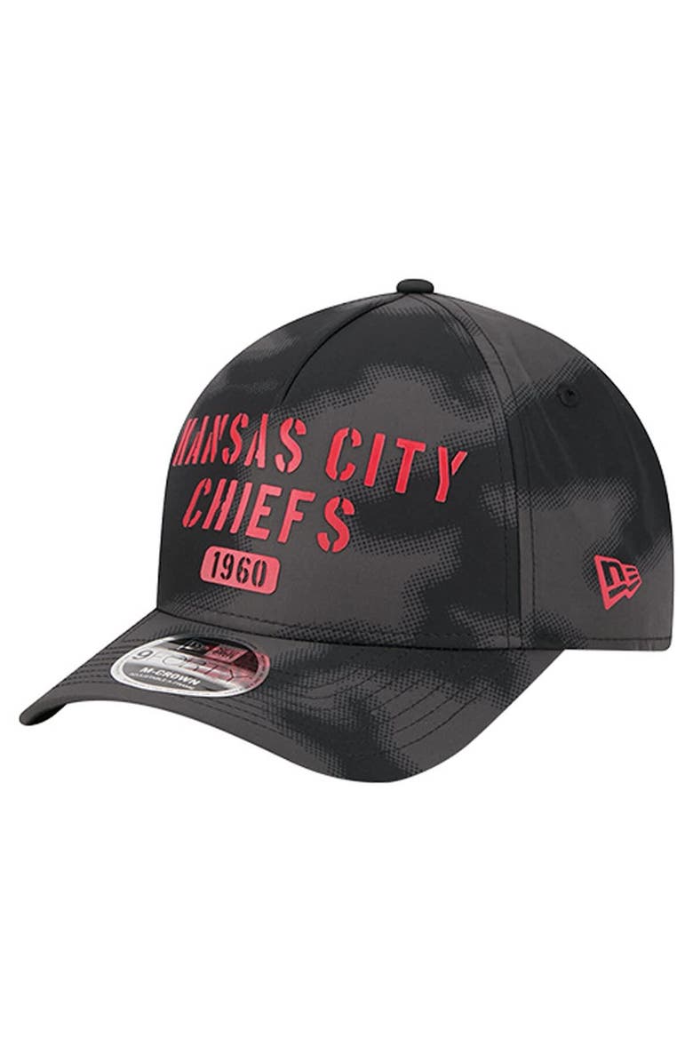 New Era Men's New Era Gray Kansas City Chiefs Halftone Camo 9FORTY Hat, Main, color, Gray