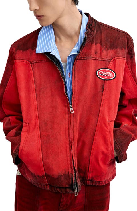 Two-Tone Cotton Racing Jacket