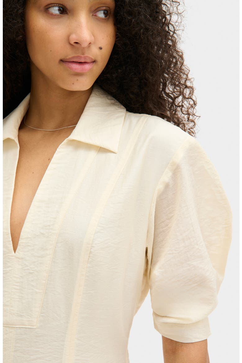 Tracy Cotton Blend Dress, Alternate, color, WHITE