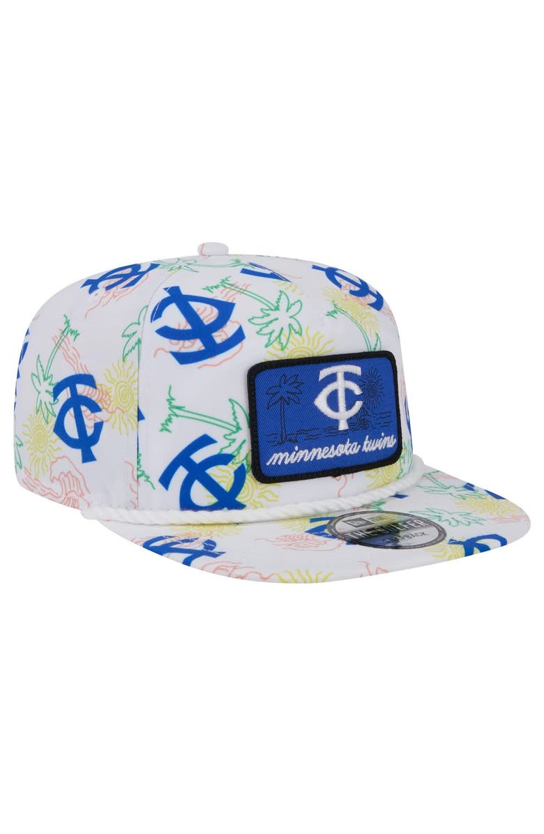 New Era Men's New Era White Minnesota Twins Islander Golfer Snapback Hat, Alternate, color,