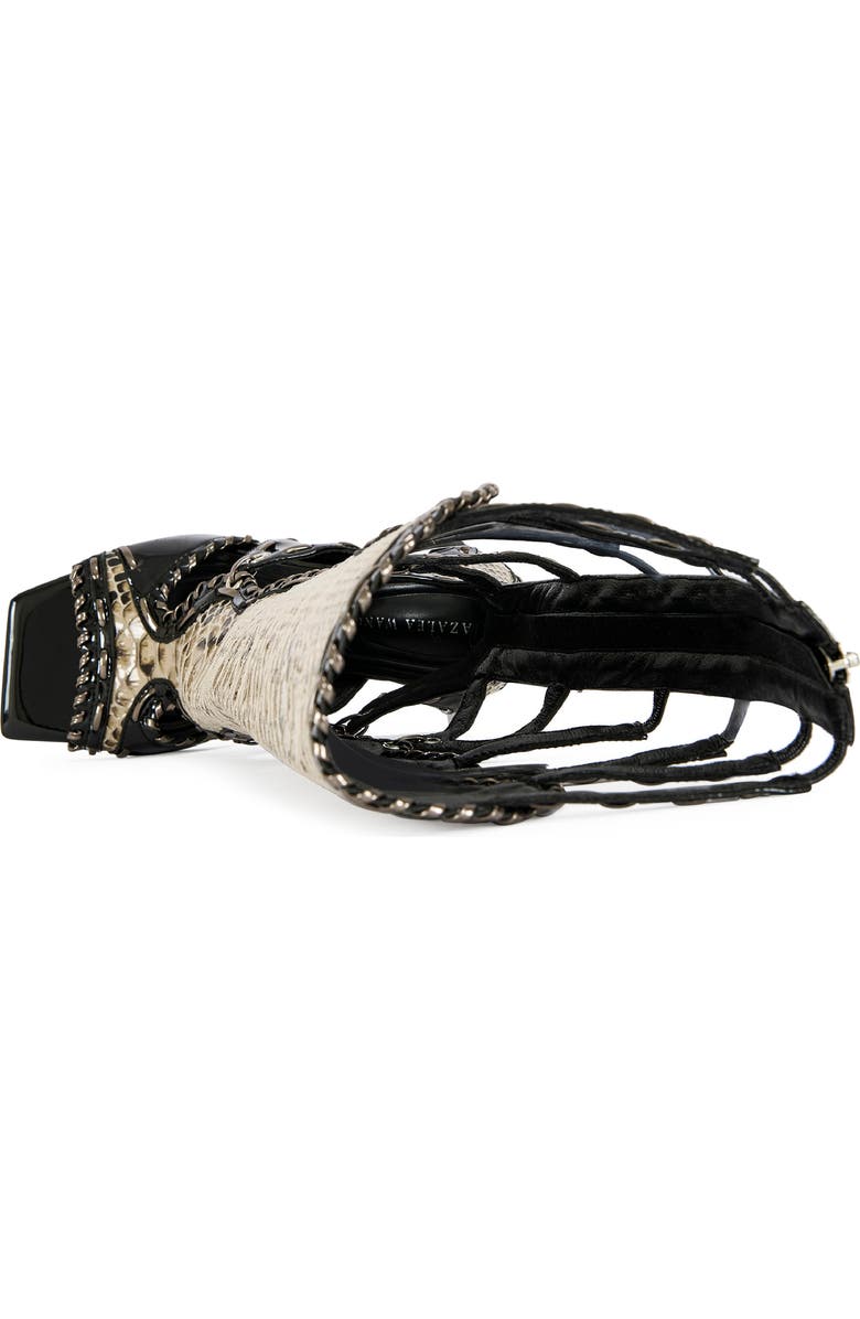 AZALEA WANG Indrani Snake Gladiator Boot, Alternate, color, Black