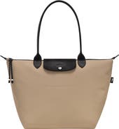 Longchamp Large Le Pliage Green Recycled Canvas Tote