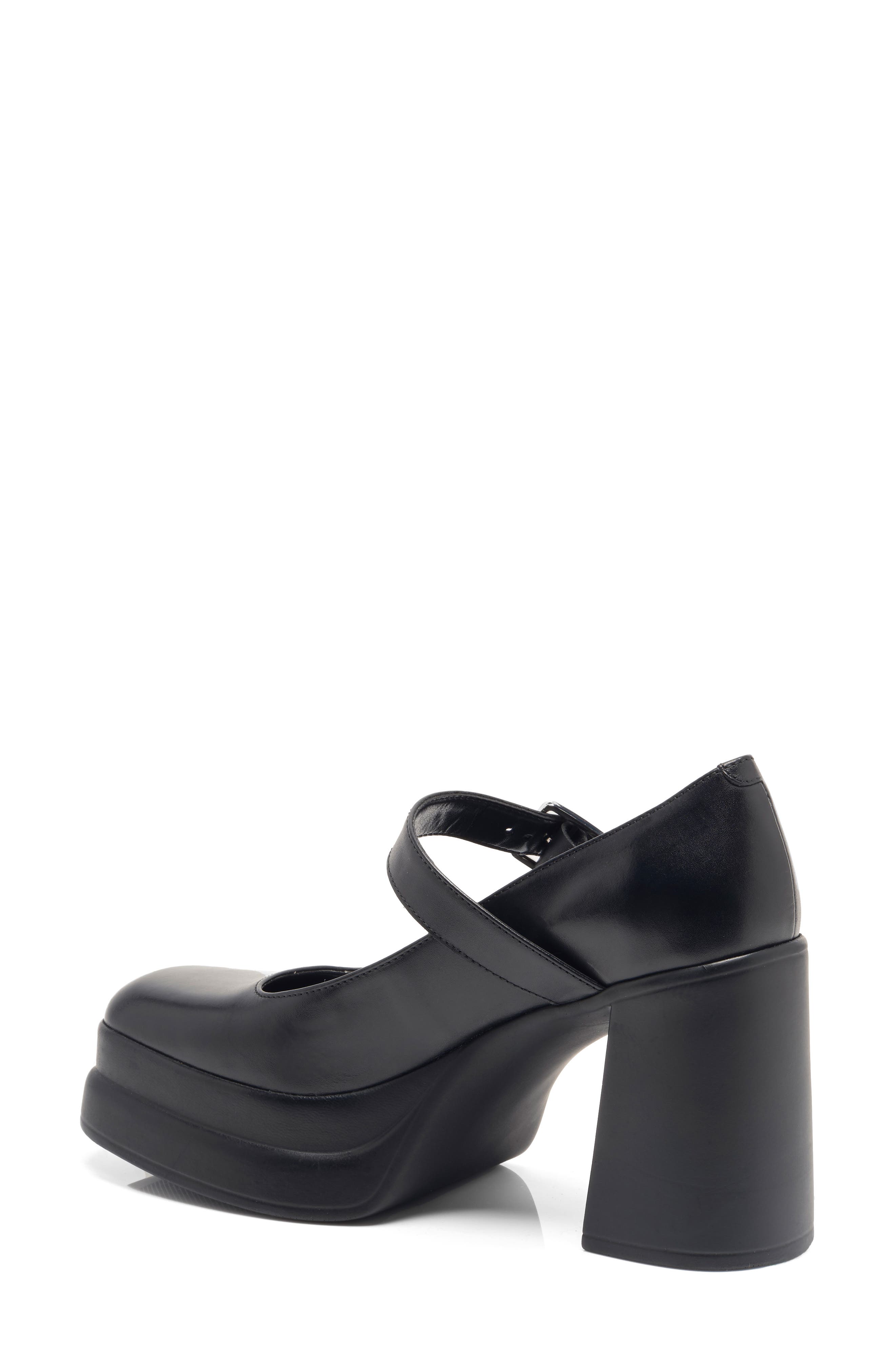 Free People Marais Platform Mary Jane Pump, Alternate, color, Black Leather