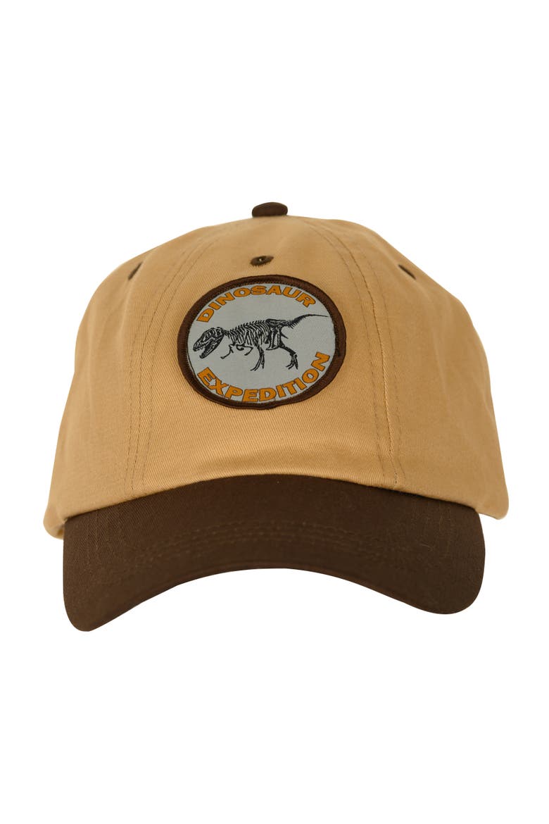 Kids Dinosaur Cap, Alternate, color, Brown
