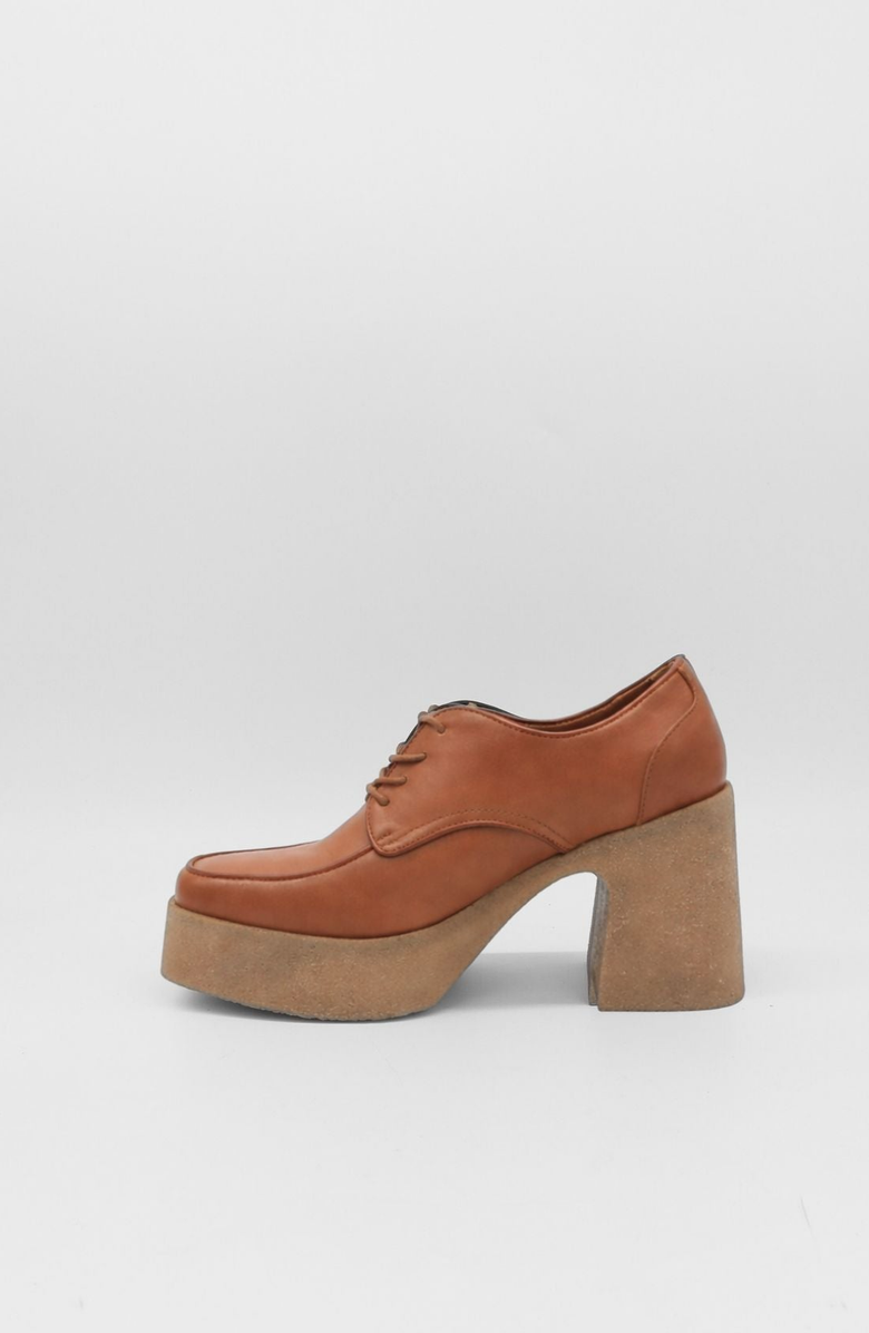 STIVALI NEW YORK Pregiata Platform Lace-Ups, Alternate, color, Cognac