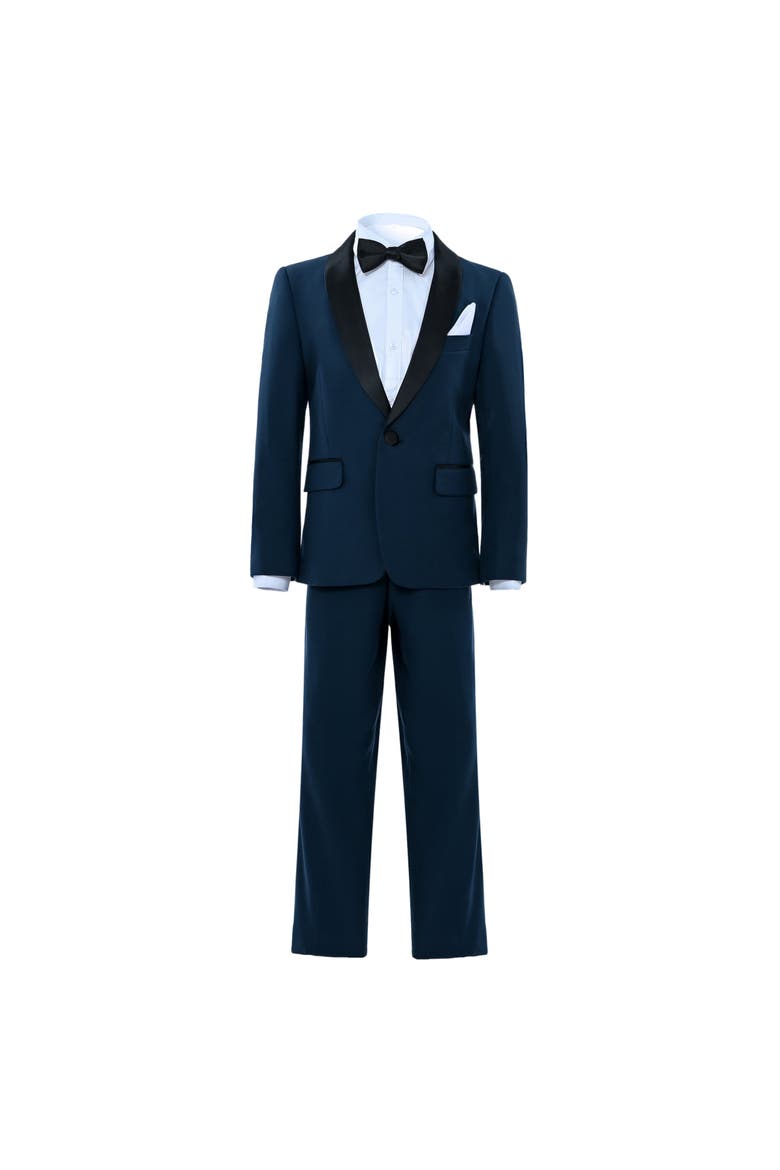 Shawl Lapel Suit, Alternate, color, Navy