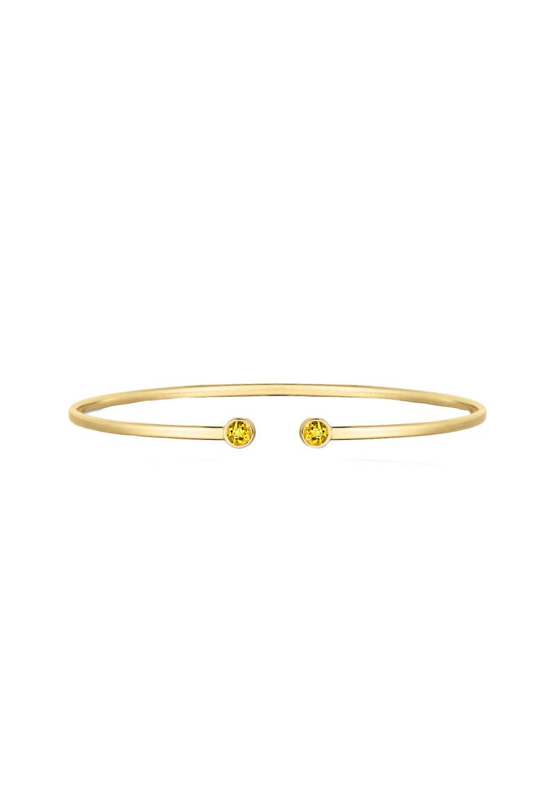 Citrine Open Cuff Bangle, Main, color, Citrine