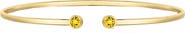 The Lovery Fine Jewelry Citrine Open Cuff Bangle