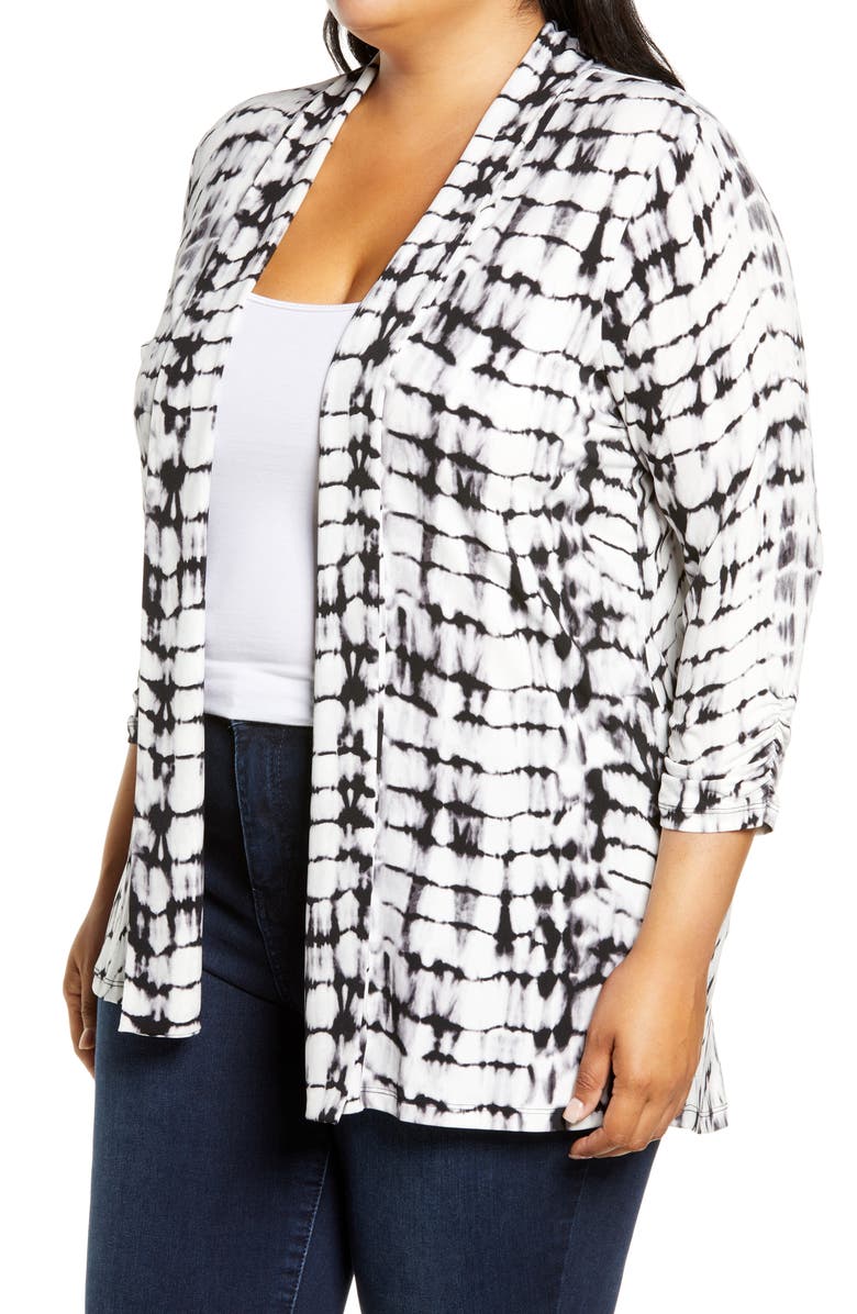 Vince Camuto Tie Dye Open Front Cardigan, Alternate, color, 