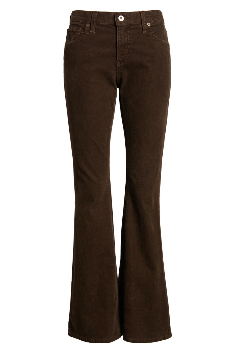 Angeline Corduroy Flare Pants, Alternate, color, SULFUR BITTER CHOCOLATE