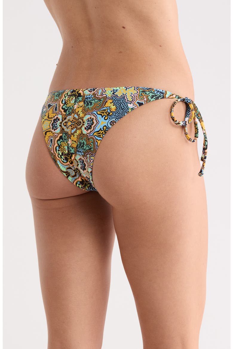 Sunning Side Tie Bikini Bottoms, Alternate, color, BLACK