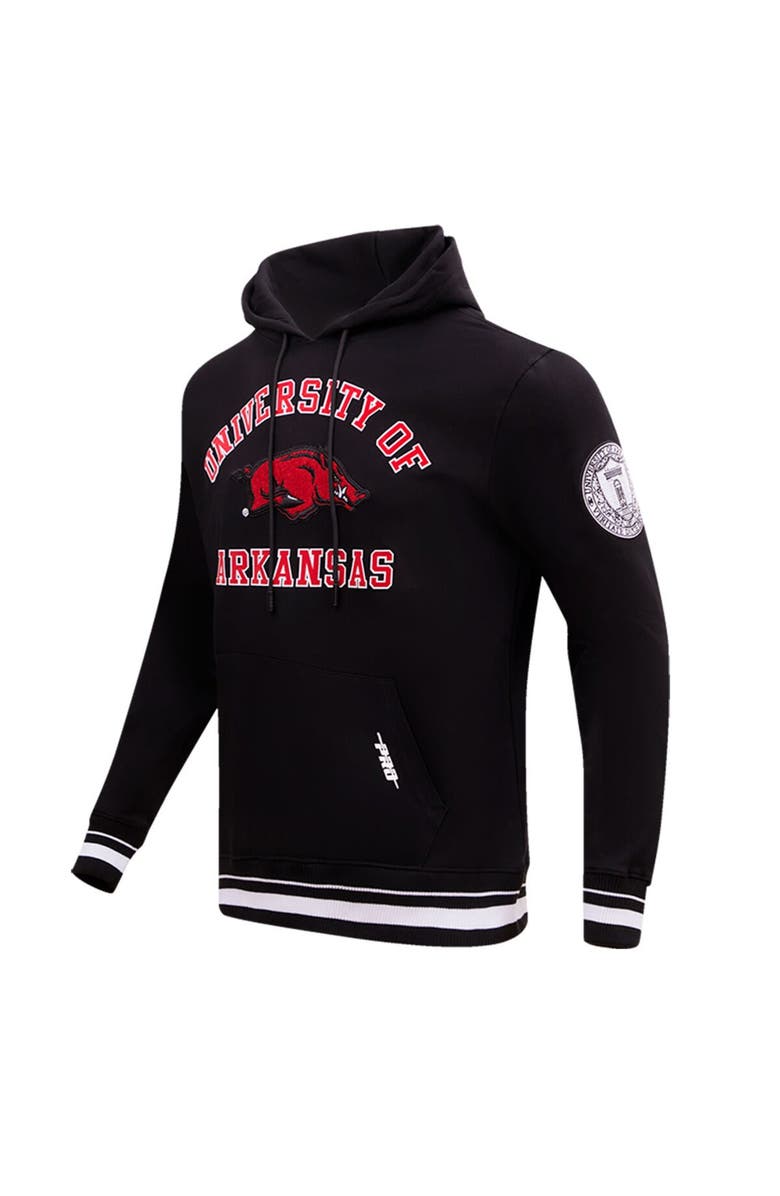 PRO STANDARD Men's Pro Standard Black Arkansas Razorbacks Classic Stacked Logo Pullover Hoodie, Alternate, color, 