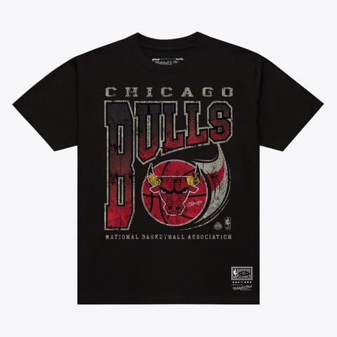 Men's Mitchell & Ness Black Chicago Bulls Ball Out T-Shirt