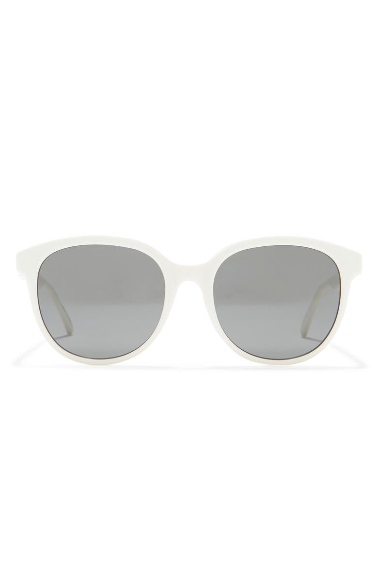 Saint Laurent 55mm Round Sunglasses, Main, color,