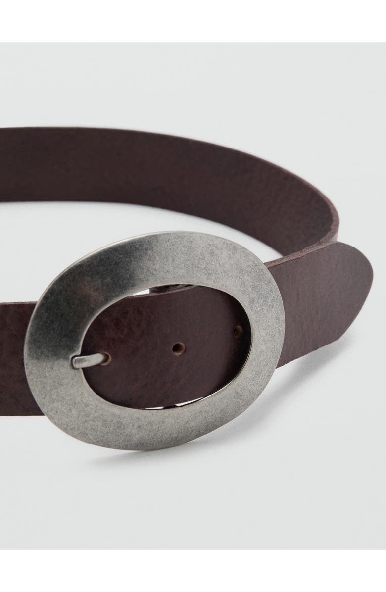 MANGO Leather Belt, Alternate, color, 