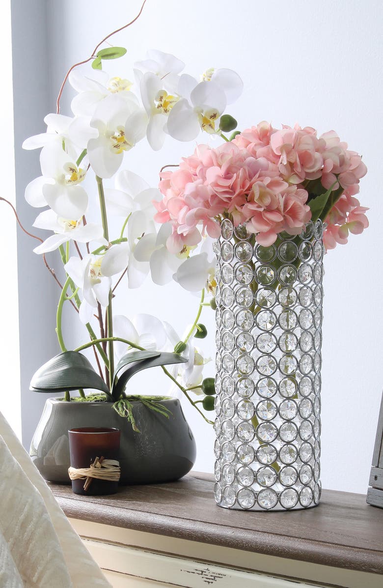 LALIA HOME Elipse Crystal Decorative Vase, Alternate, color,