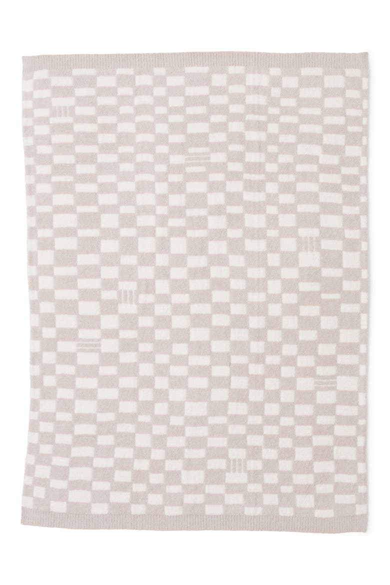 CozyChic® Checks & Stripes Throw Blanket, Alternate, color, STONE/ CREAM