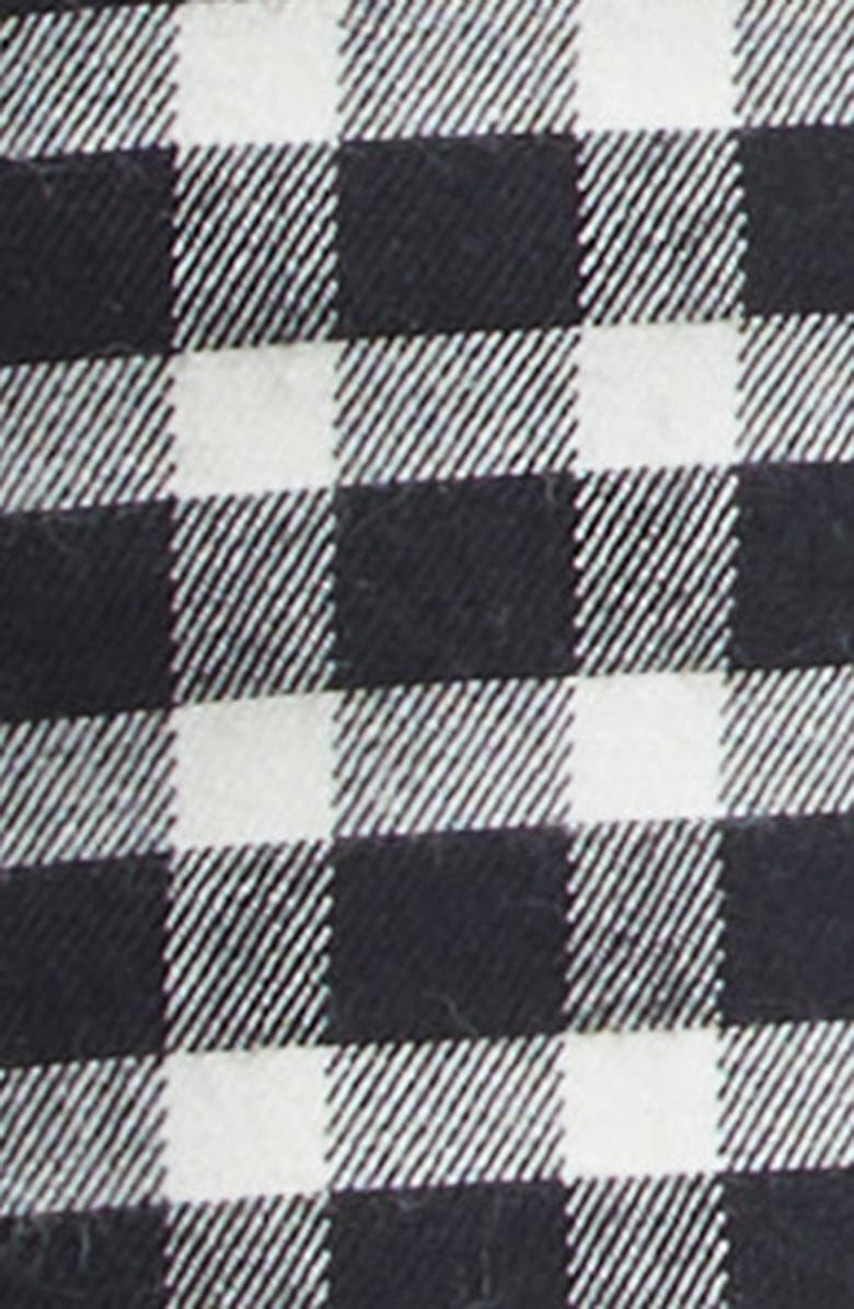 POSSE Chiara Gingham Stretch Cotton Capri Pants, Alternate, color, Black/ White