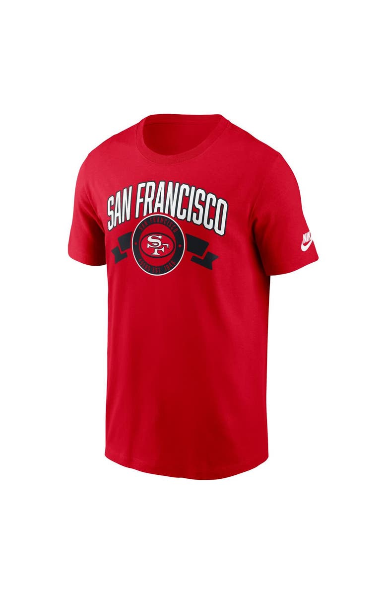 Nike Men's Nike Scarlet San Francisco 49ers Rewind Front and Back Hit Essential T-Shirt, Alternate, color, Scarlet