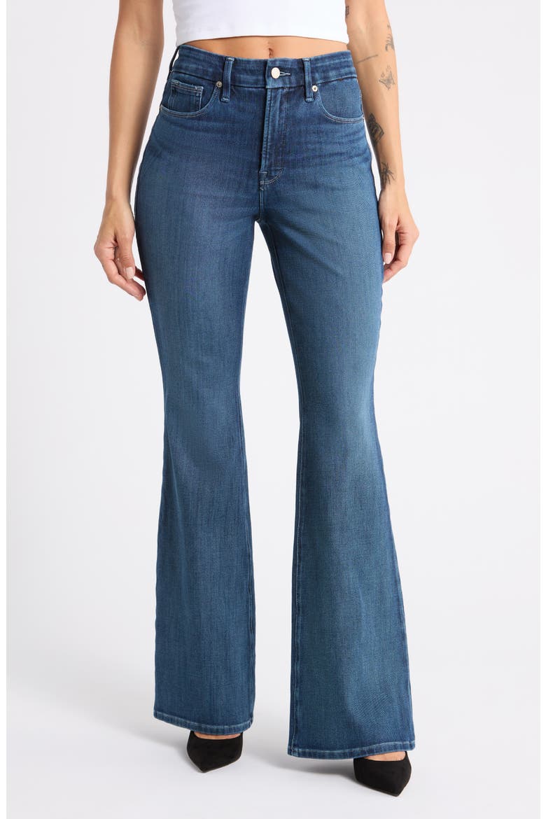 Soft-Tech Good Legs Flare Jeans, Main, color, INDIGO855