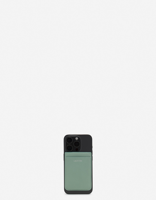 Shop Lanvin Magnetic Leather Cardholder